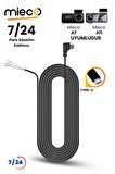 Mieco A7 ve A11 Uyumlu Park Modu Akü Bağlantı Kablosu / Hardware Kit (TYPE-C)